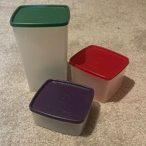 Tupperware storage containers